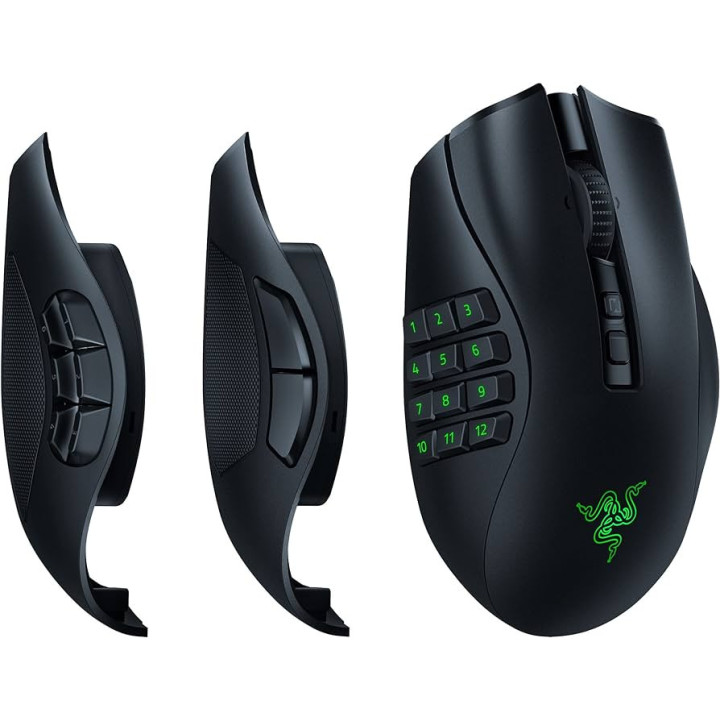 Rato Razer Naga V2 Pro Mão direita RF Wireless + Bluetooth + USB