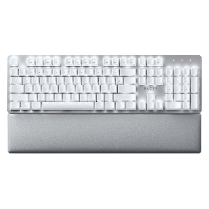 Teclado Razer Pro Type Ultra USB + RF Wireless + Bluetooth QWERTY Inglês (Estados Unidos) Prateado, Branco