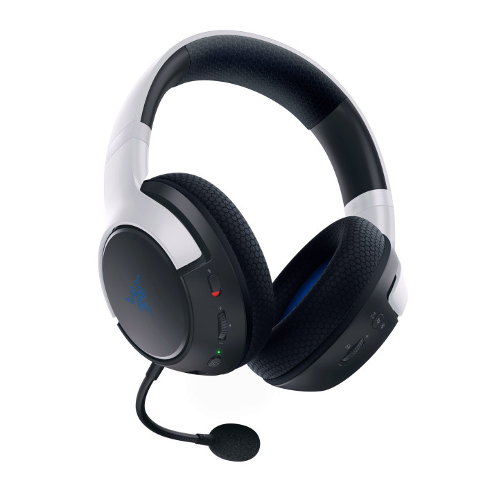 Razer Kaira HyperSpeed Auscultadores Sem fios Fita de cabeça Jogos USB Type-C Bluetooth Branco, Preto