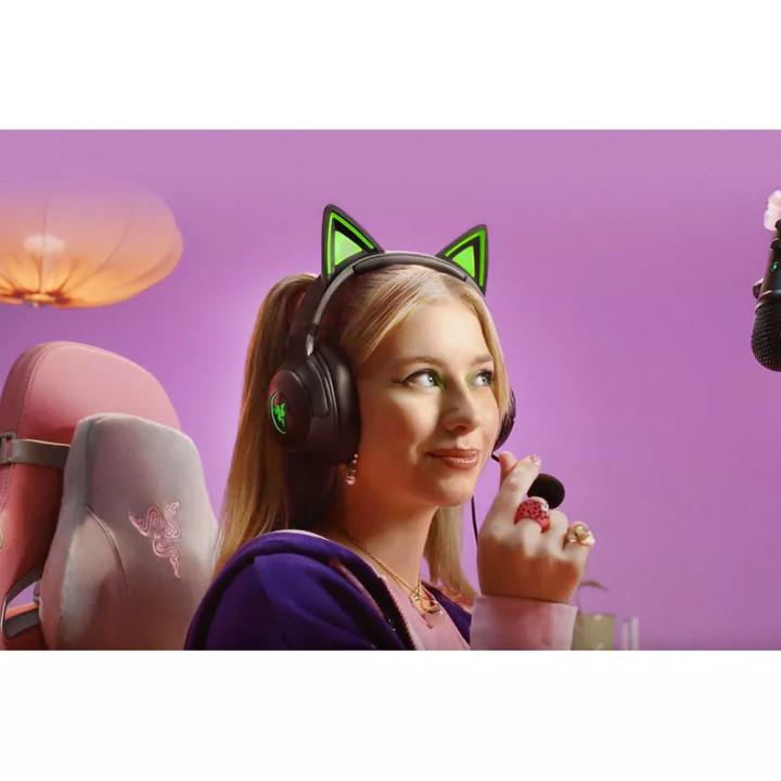 Razer Kraken Kitty V2 Auscultadores Com fios Fita de cabeça Jogos USB