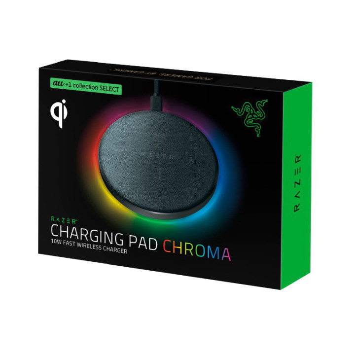 Carregador Razer Chroma Charging Pad 10W Fast Wireless Charger