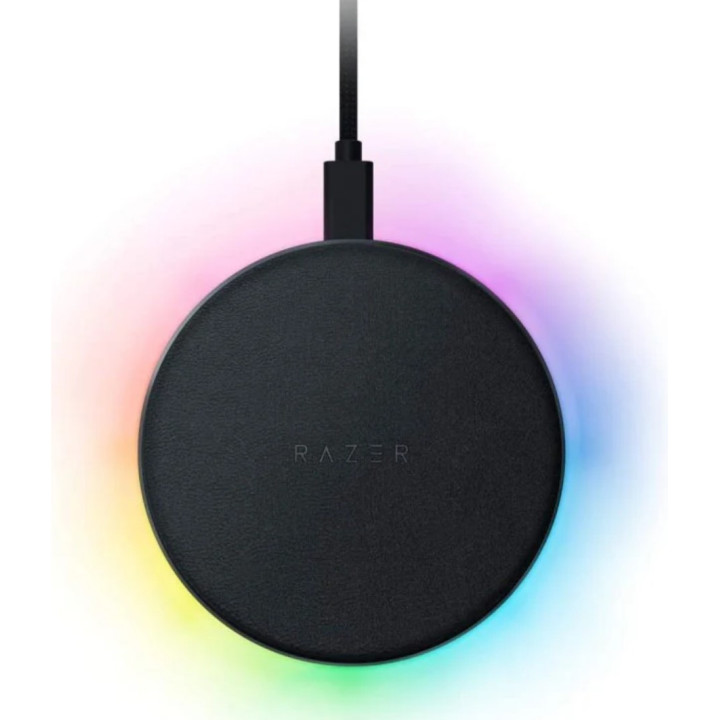 Carregador Razer Chroma Charging Pad 10W Fast Wireless Charger