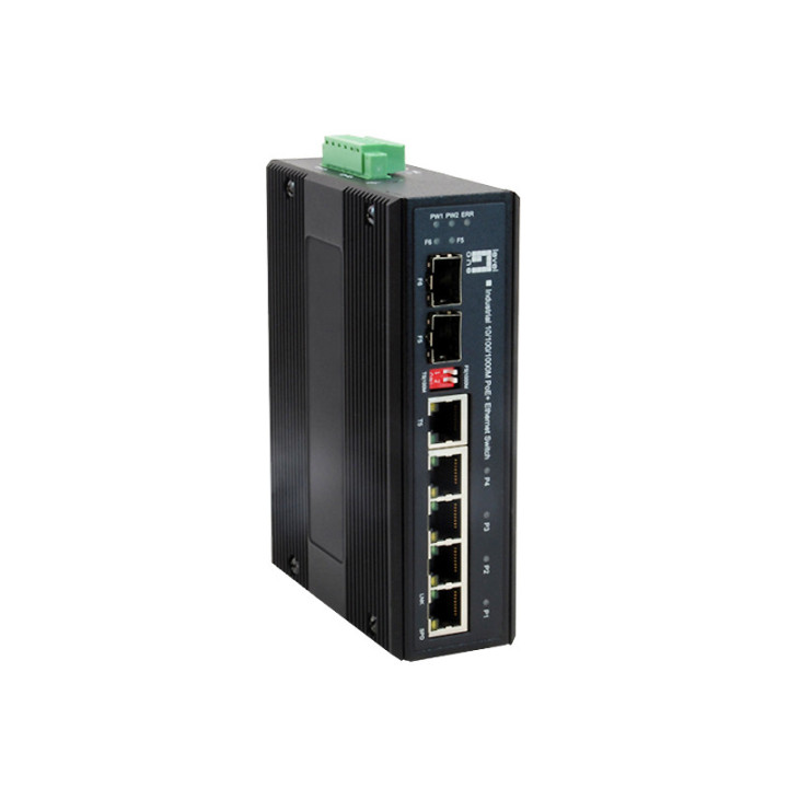 LevelOne IES-0610 switch de rede Gigabit Ethernet (10 100 1000) Power over Ethernet (PoE) Preto
