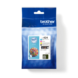 Brother LC-424VAL tinteiro 4 unidade(s) Original Preto, Ciano, Magenta, Amarelo