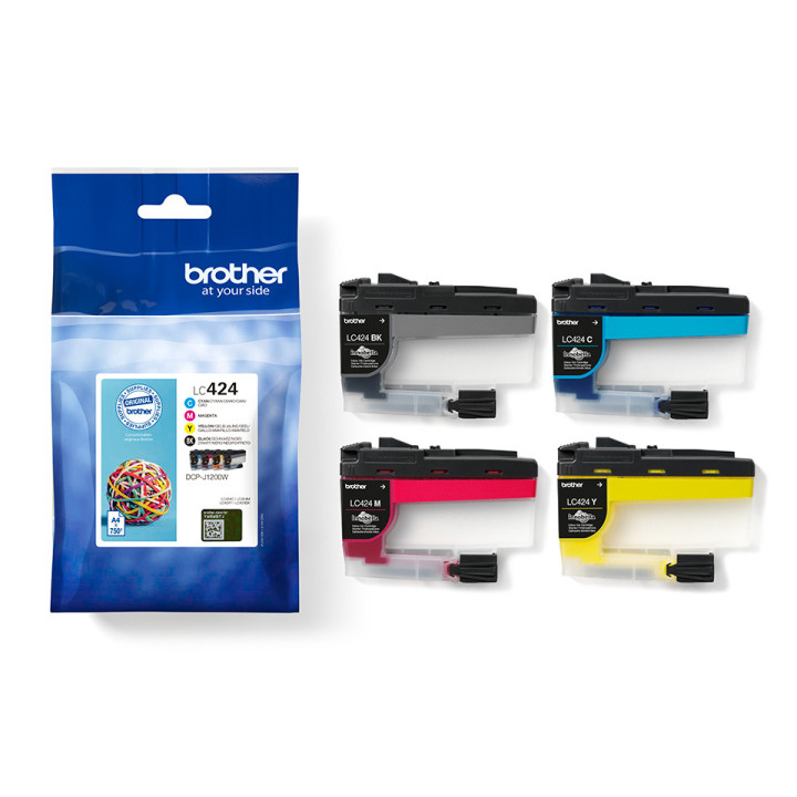 Brother LC-424VAL tinteiro 4 unidade(s) Original Preto, Ciano, Magenta, Amarelo