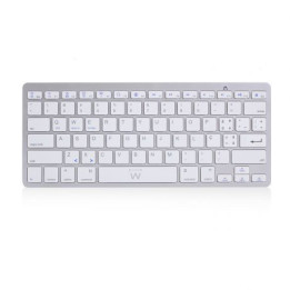 Teclado Bluetooth Ewent EW3119 QWERTY PT Prateado, Branco