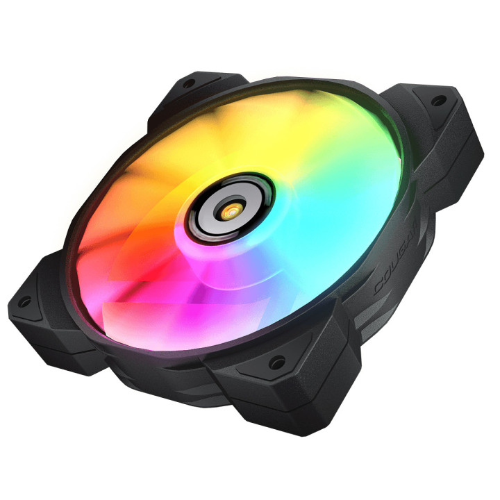 COUGAR Gaming CF-MHP12HB3-RGB Caixa de computador Arrefecimento a ar 12 cm Preto, Branco 3 unidade(s)