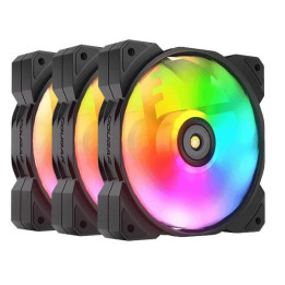 Pack de 3 Ventoinhas COUGAR Gaming CF-MHP12HB3-RGB 120mm Preto, Branco