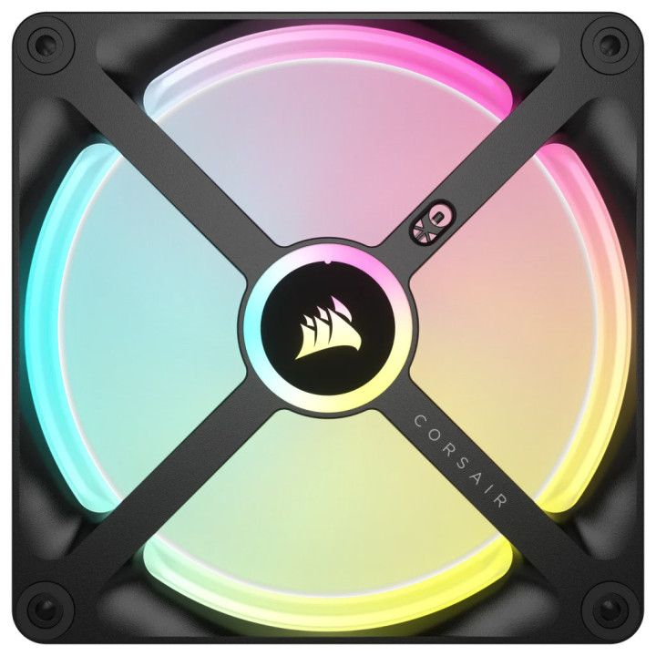 Ventoinha Corsair iCUE Link QX140 RGB PWM Preta 140mm (Pack 3)