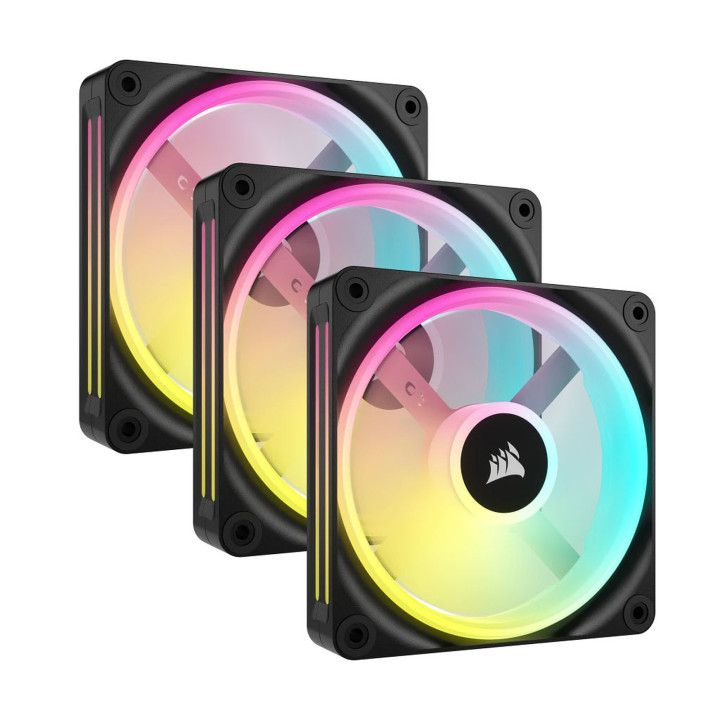 Ventoinha Corsair iCUE Link QX140 RGB PWM Preta 140mm (Pack 3)