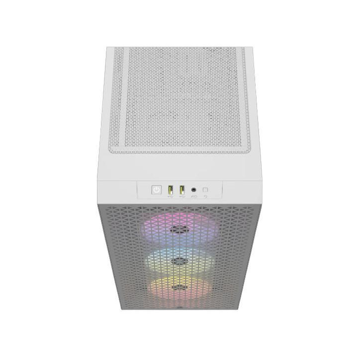 Caixa ATX Corsair 3000D Airflow RGB Branca Vidro Temperado