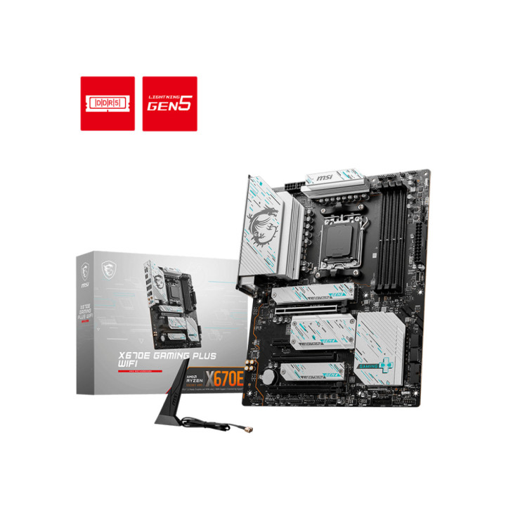 Motherboard MSI X670E GAMING PLUS WIFI AMD X670 AM5 ATX