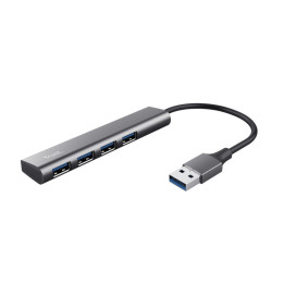 Trust Halyx USB 3.2 Gen 1 (3.1 Gen 1) Type-A 5 Mbit s Preto, Cinzento