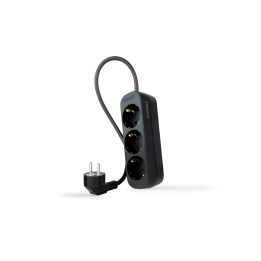 Nanocable 10.38.0003-NS-BK extensão elétrica 1,4 m 3 tomada(s) CA Interior Preto