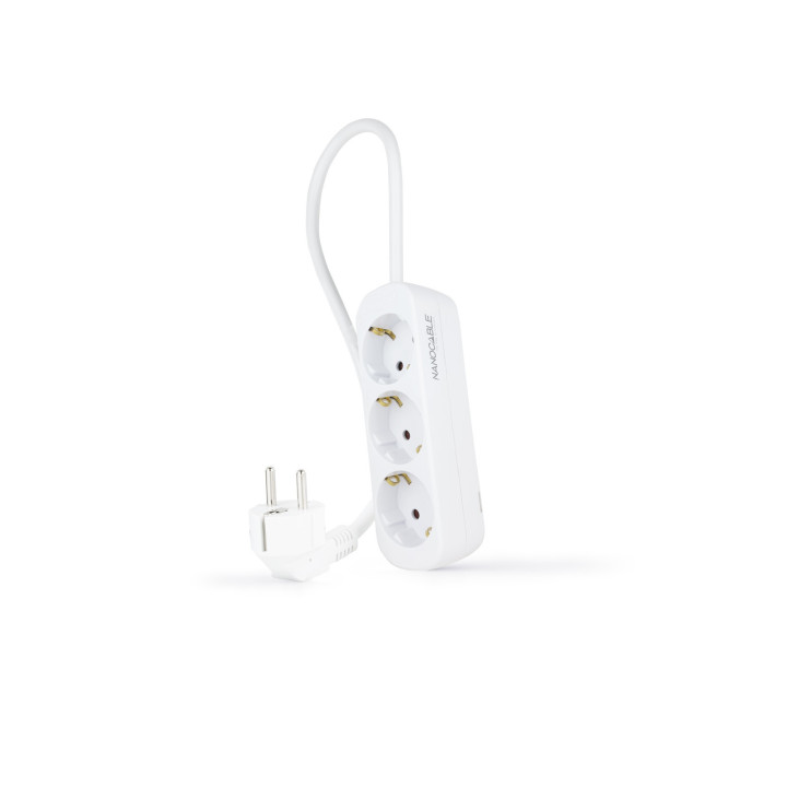 Nanocable 10.38.0003-NS extensão elétrica 1,4 m 3 tomada(s) CA Interior Branco