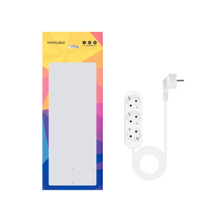 Nanocable 10.38.0003-NS extensão elétrica 1,4 m 3 tomada(s) CA Interior Branco