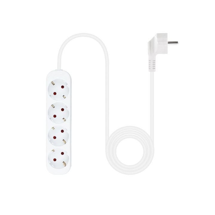 Nanocable 10.37.0004-NS extensão elétrica 1,4 m 4 tomada(s) CA Interior Branco