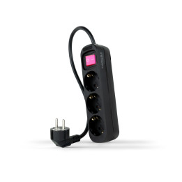 Nanocable 10.38.0003-BK extensão elétrica 1,4 m 3 tomada(s) CA Interior Preto