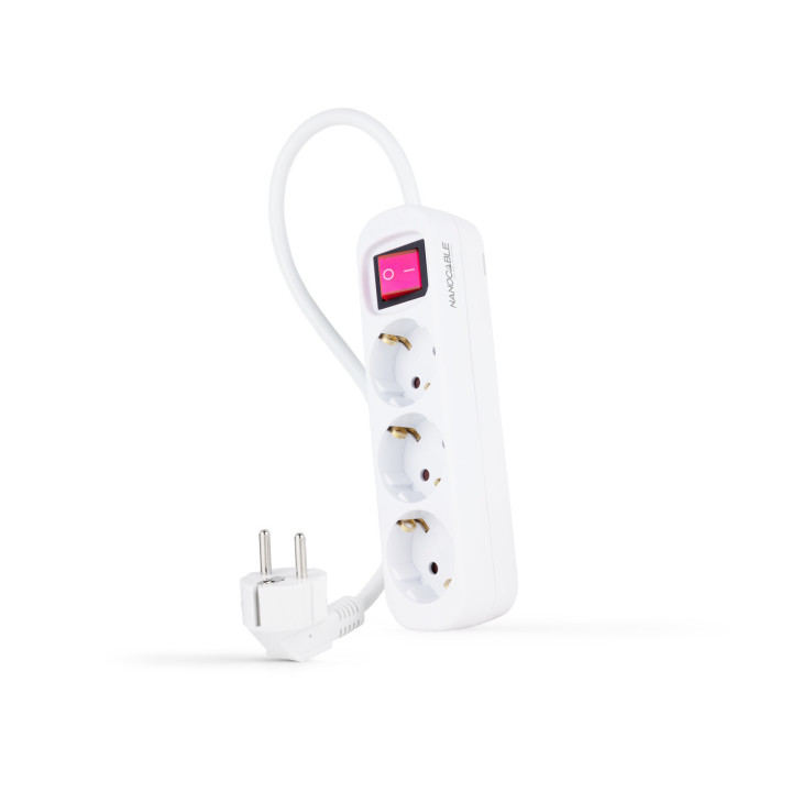 Nanocable 10.38.0003 extensão elétrica 1,4 m 3 tomada(s) CA Interior Branco