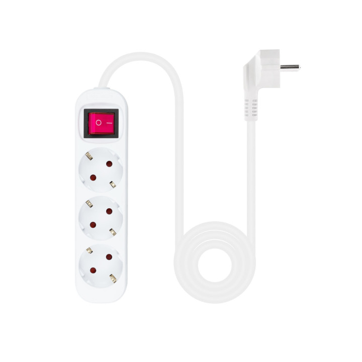Nanocable 10.38.0003 extensão elétrica 1,4 m 3 tomada(s) CA Interior Branco