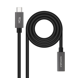 Nanocable 10.01.4402 cabo USB 2 m USB 3.2 Gen 2x2 USB C Preto