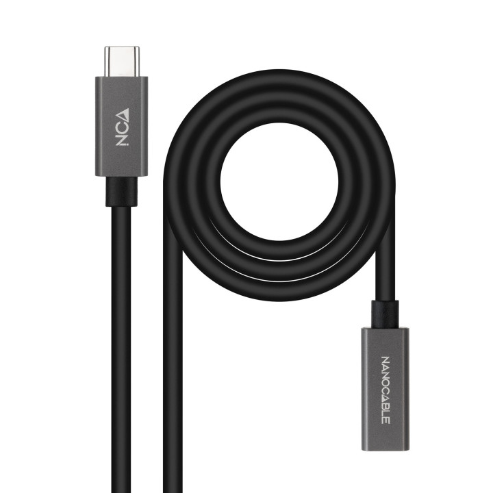 Nanocable 10.01.4402 cabo USB 2 m USB 3.2 Gen 2x2 USB C Preto