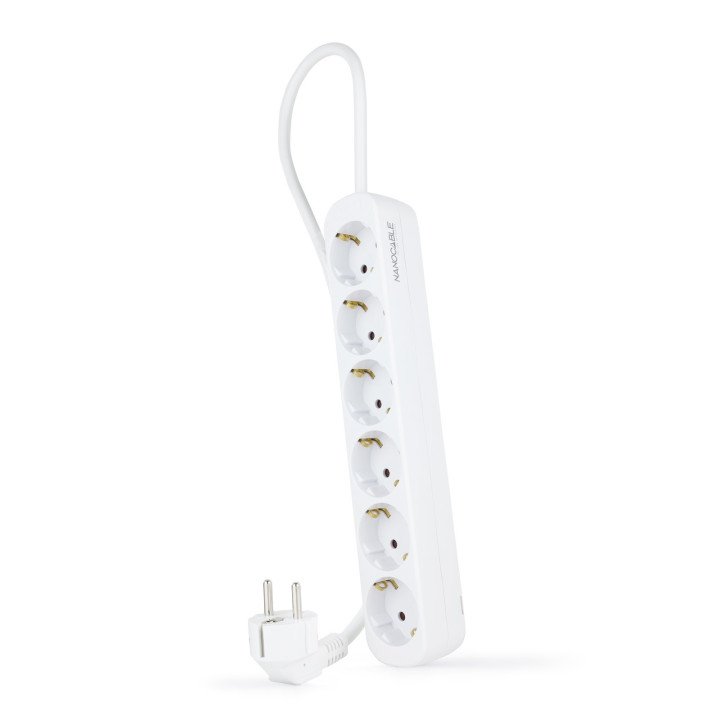 Nanocable 10.37.0006-NS extensão elétrica 1,4 m 6 tomada(s) CA Interior Branco