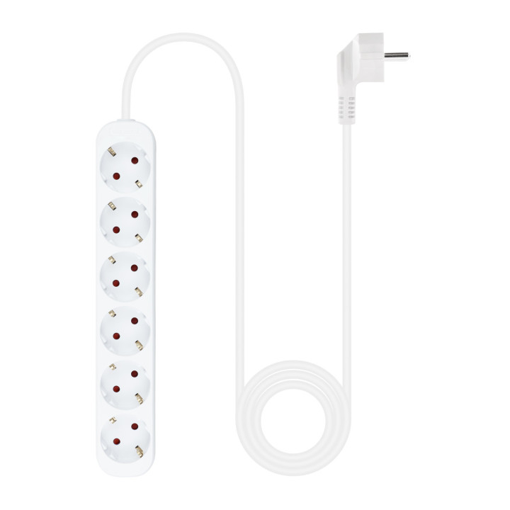 Nanocable 10.37.0006-NS extensão elétrica 1,4 m 6 tomada(s) CA Interior Branco