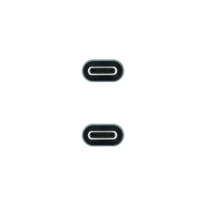 Nanocable 10.01.4303 cabo USB 3 m USB 3.2 Gen 2 (3.1 Gen 2) USB C Preto, Cinzento