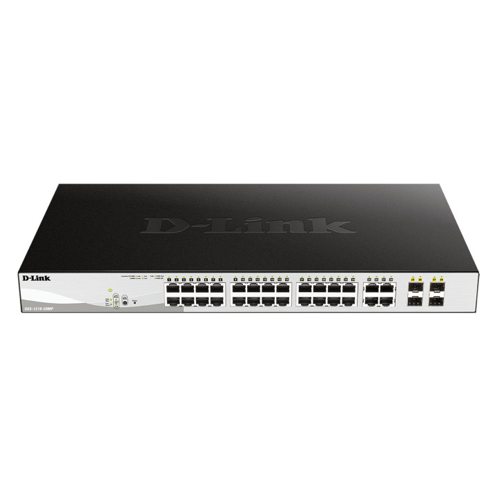 Smart Switch D-Link DGS-1210-28MP/E  24 x 10/100/1000 (PoE+) 370W + 4xSFP