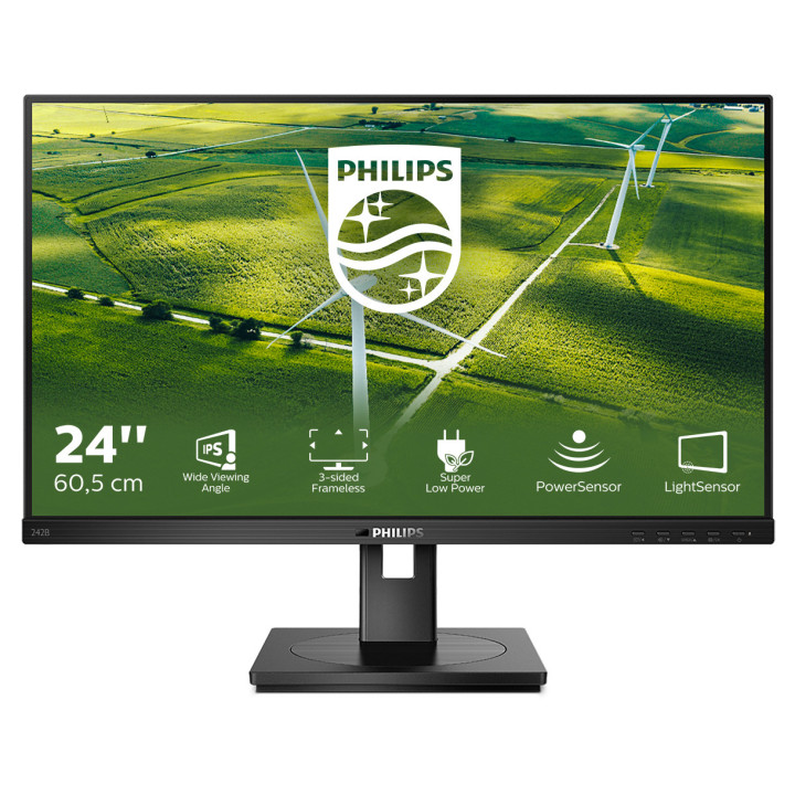 Philips 242B1G 00 LED display 60,5 cm (23.8") 1920 x 1080 pixels Full HD Preto