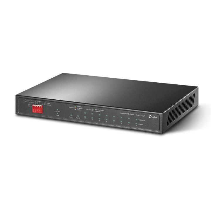 TP-Link TL-SG1210MP switch de rede Não-gerido Gigabit Ethernet (10 100 1000) Power over Ethernet (PoE) Preto