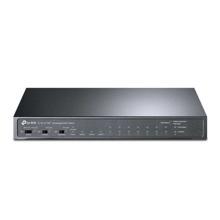 TP-Link TL-SL1311MP switch de rede Não-gerido Fast Ethernet (10 100) Power over Ethernet (PoE) Preto