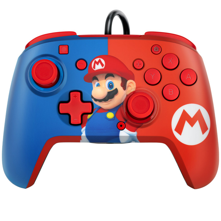 PDP REMATCH  Power Pose Mario Azul, Vermelho USB Gamepad Analógico   Digital Nintendo Switch, Nintendo Switch OLED
