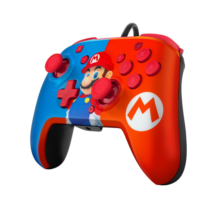 PDP REMATCH  Power Pose Mario Azul, Vermelho USB Gamepad Analógico   Digital Nintendo Switch, Nintendo Switch OLED