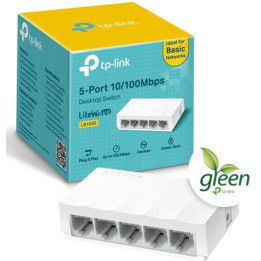 Switch de mesa TP-Link LS1005 Não-gerido 5 portas Fast Ethernet (10/100) Branco