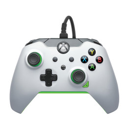 PDP Controlador com fios  Branco néon Para a Xbox Series X|S, Xbox One e Windows 10 11