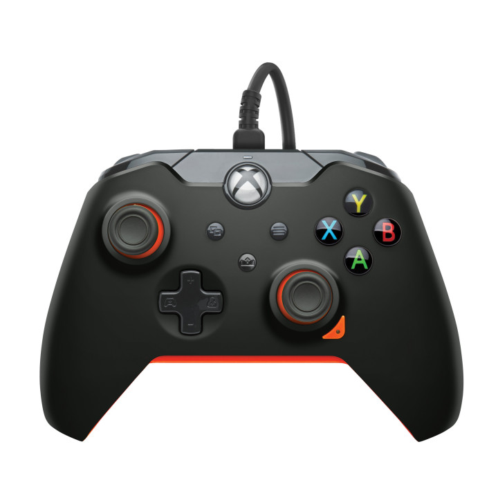 PDP 049-012-GO controlador de jogo Preto, Laranja USB Gamepad Analógico   Digital Xbox One, Xbox One X, Xbox Series S, Xbox