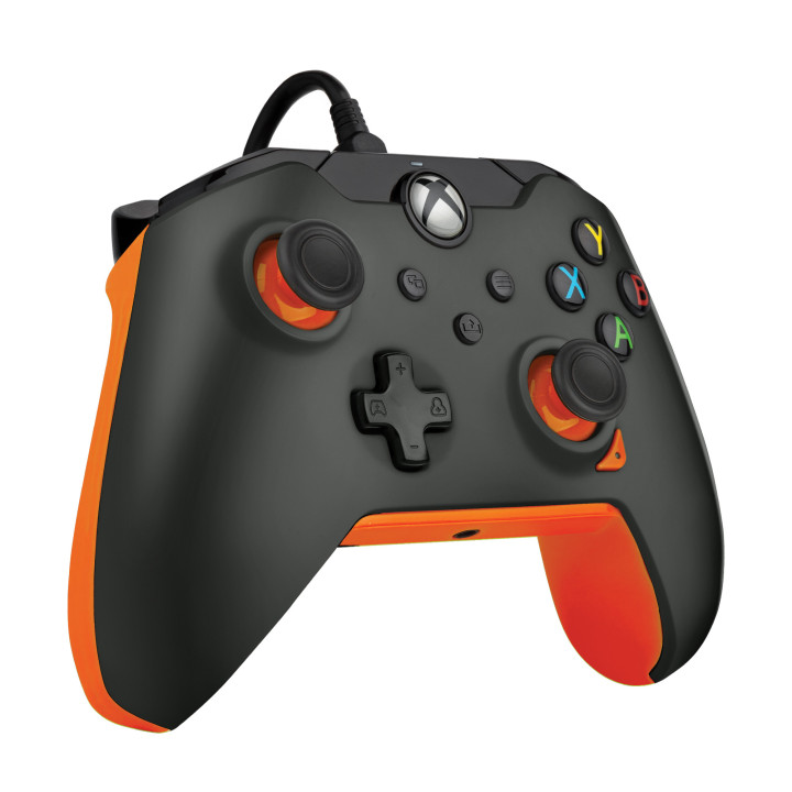 PDP 049-012-GO controlador de jogo Preto, Laranja USB Gamepad Analógico   Digital Xbox One, Xbox One X, Xbox Series S, Xbox