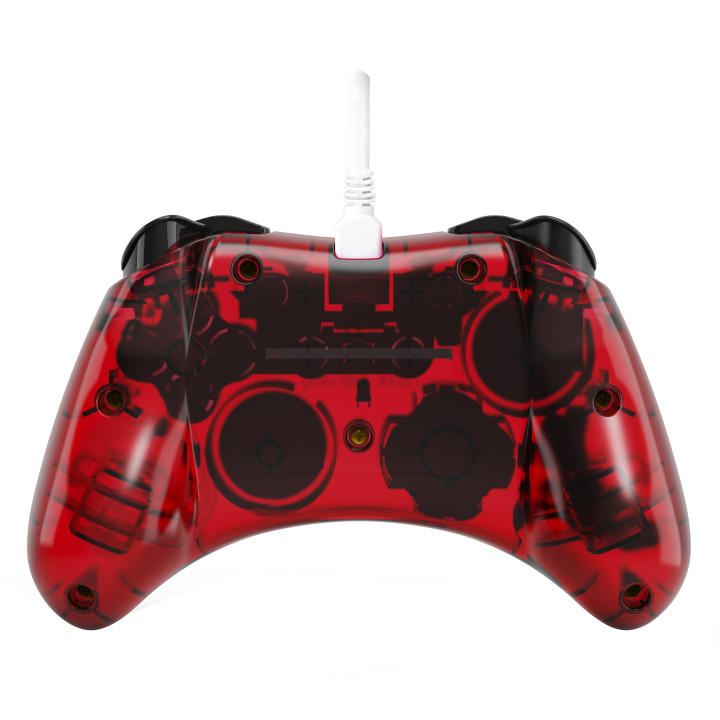 PDP Rock Candy  Mario Punch Vermelho, Translúcido USB Gamepad Analógico   Digital Nintendo Switch, Nintendo Switch Lite,