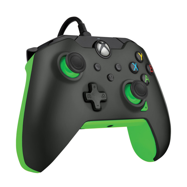 PDP Controlador com fios  Preto néon Para a Xbox Series X|S, Xbox One e Windows 10 11