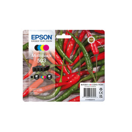 Epson 503 tinteiro 4 unidade(s) Original Rendimento padrão Preto, Ciano, Magenta, Amarelo
