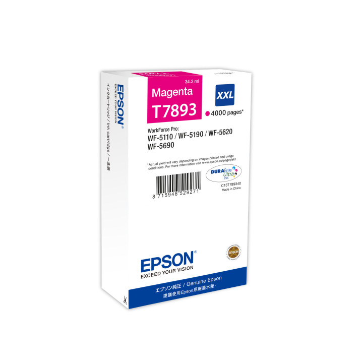 Epson T7893 tinteiro 1 unidade(s) Original Rendimento Extremamente (Super) Alto Magenta