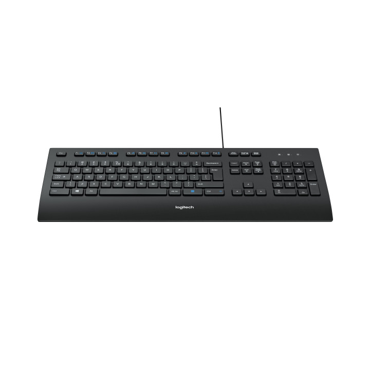 Logitech K280E Pro f  Business teclado USB QWERTY Estados Unidos (Internacional) Preto