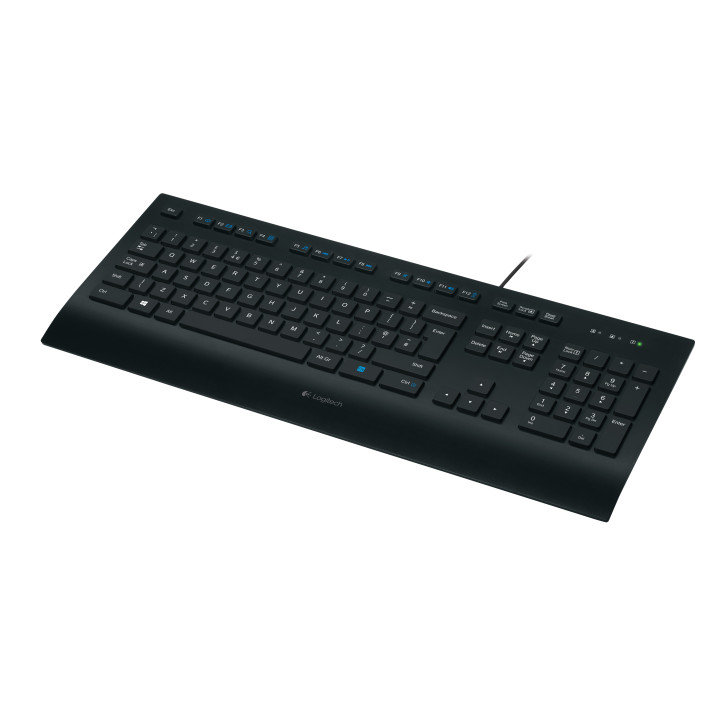 Logitech K280E Pro f  Business teclado USB QWERTY Estados Unidos (Internacional) Preto