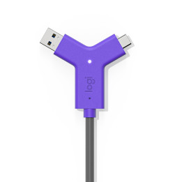 Logitech Swytch Transmissor e recetor AV Preto, Violeta