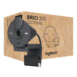 Logitech Brio 305 webcam 2 MP 1920 x 1080 pixels USB-C Grafite
