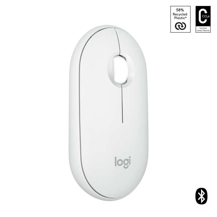 Logitech Pebble 2 M350s rato Ambidestro RF Wireless + Bluetooth Ótico 4000 DPI