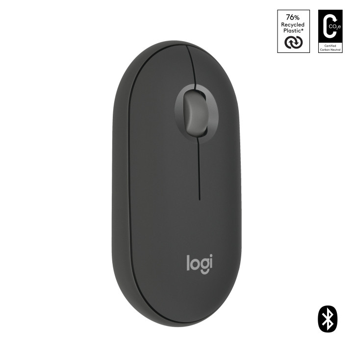 Logitech Pebble 2 M350s rato Ambidestro RF Wireless + Bluetooth Ótico 4000 DPI