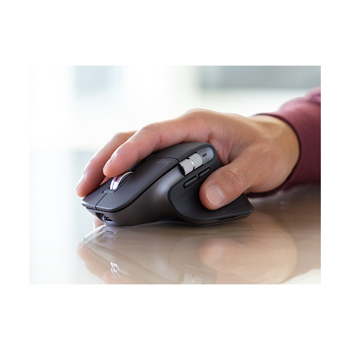 Logitech MX Master 3s for Business rato Mão direita RF Wireless + Bluetooth Laser 8000 DPI